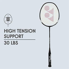 Yonex Graphite MUSCLE POWER 29 LIGHT Badminton Racket, 4u G4, Colour - Black & Grey, Grip Size - 3 3/4 inches