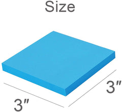 400 Sheets Sticky Notes (5 Mix Colors 80 Sheets Each Color) | Bookmarks Sticks (Pack Of 3)