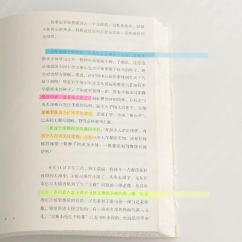 Transparent Memo Sticky Strips, Daily To-Do Checklist, Multicolor Strips - 200 Lines