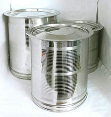 Stainless Steel Atta Tanki Or Container, Box, Drum, Pawali, Tanki With Lid 18 No.+20 No.+22 No. | Silver Stainless Steel Atta Drum - Set Of 3