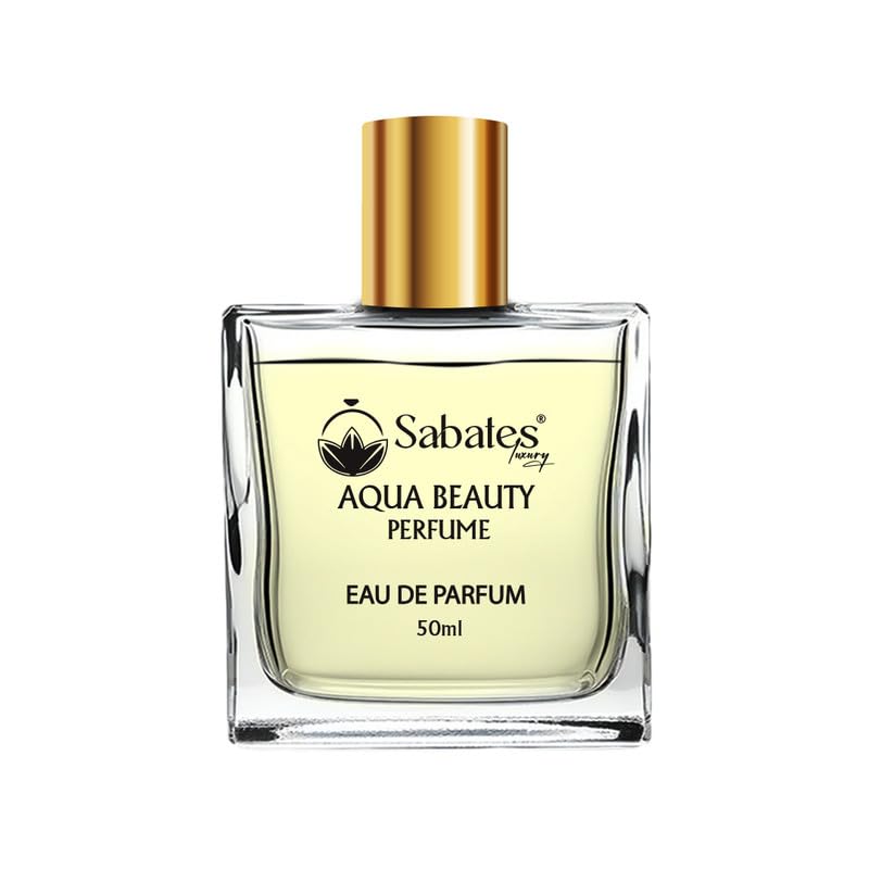 Sabates Aqua Beauty Eau De Parfum 50ml 1.6 Fl.oz. | Long Lasting Oriental Fragrance For Men & Women