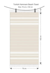 Rosslyn Bath/Beach Towel 350 Gsm | Ultra Soft, Absorbent & Quick Dry Bath Towel (Beige)