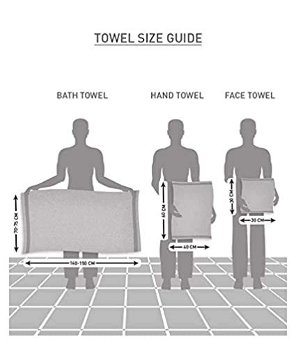 North Field Bath Towel 1000 Gsm | Extra Soft & Absorbent, Durable Bath Towel (Brown & Yellow) - Set Of 2