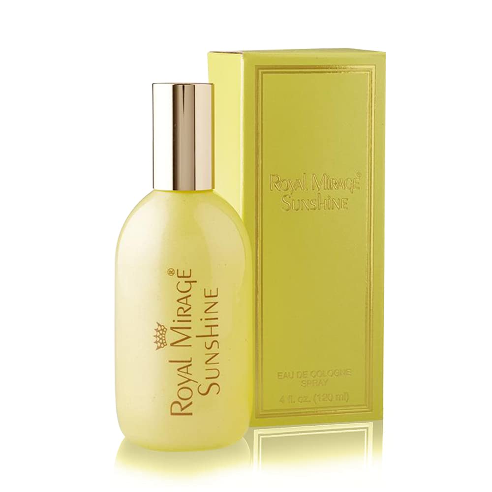 Royal Mirage Sunshine Eau De Cologne Spray 120ml 4.0 Fl.oz. Alcohol Free | Women Fragrance