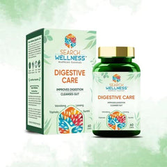 Search Wellness Digestive Care Natural & Herbal Capsules For Better Digestive Function & Healthy Gut, Healthy Digestion & Boost Immunity | 60 Capsules, 100gm 0.2lbs Each Pack Of 2