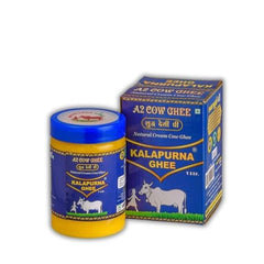 Pure A2 Desi Cow Ghee By Kalapurna Ghee | Delicious & Nutritious Healthy Desi Cow Ghee For Frying | (1 Litr) 33.8 Ounce | Jar Pack