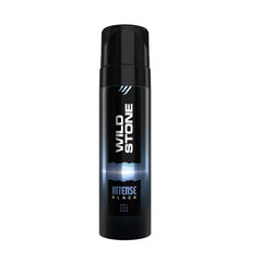 Wild Stone Intense Black No Gas Deodorant Body Spray For Men 150ml 5.0 Fl.oz. | Long Lasting Fragrance