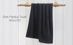 Spread Spain 100% Cotton Hand Towel 600 Gsm | Soft, Fluffy, Super Absorbent & Quick Dry Towels For Pool, Spa & Gym (Black)