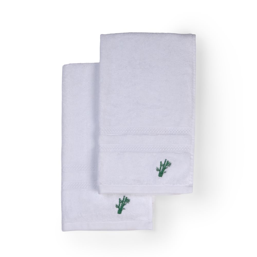 Feather & Spun Bamboo Lavender Fragrance Cotton Hand Towel 400 Gsm | Anti Microbial Fade Resistant Double Needle Stitch Hand Towel (Pure Snow) - Pack Of 2
