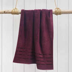 Prem House 100% Cotton Bath Towel Soft For 500 Gsm | Bath Towel Full Size For Men & Women & Kids (Maroon)