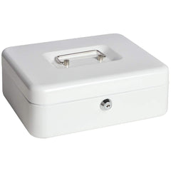 Locking Large Metal Cash Box With Money Tray, Lock Box, Colour - Blue, Material - Metal , Special Feature