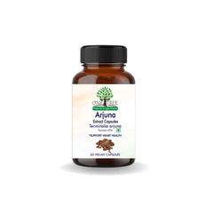 One Tree By Herbal Homes Arjuna 500mg Extract Vegan Capsule & Amla, Baheda With Haritaki , Helps Alleviate Symptoms Of Constipation & Gastric Issues | 60 Vegan Capsule 100gm 0.2lbs