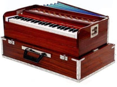 Folding Harmonium With Cover 42 Keys, Multifold Bellow, 2 Reeds (Base - Male), 3 1/2 Octaves | Instant Response Keyboard - No Lag Time