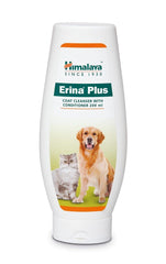 Himalaya Erina Plus Coat Cleanser With Conditioner, Promotes Shiny Texture &  Smooth Hair Coat | 200ml