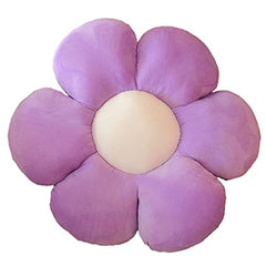 Sunflower Shaped Pillow 6 Kali, Cute Preppy Decorative Throw Pillow, Purple - 35 Cm | Floor Cushion With Fiber Filling For Aesthetic Decoration | Soft & Plush Pillow, Versatile Use