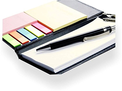Note Pad Memo Book With Sticky Notes & Clip Holder With Pen For Gifting