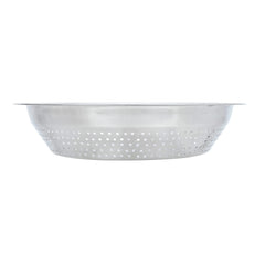 Silver Stainless Steel Rice Strainer - 11 Inches | Sieve, Chalni, Chalna For Wheat, Rice Etc. - Can Be Use As Fruit Basket, Vegetable Basket, Food Strainer