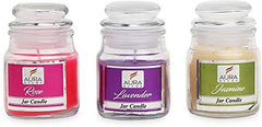 ROSE, JASMINE & LAVENDER SET OF 3 FRAGRANCE JAR CANDLES | BEST GIFT FOR COUPLES
