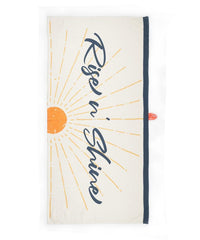 Thirsty Towel By Doctor Towels Bamboo Bath Towel 460 Gsm | Rise N' Shine Design Herringbone Weave Fabric (Rise N' Shine)