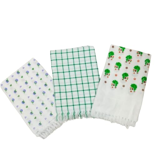 Amro Bath Towels 600 Gsm | Cotton Bath Towels For Men & Women Very Abserbent Bath Towels Large Size -Set Of 3 (Multi-Color)