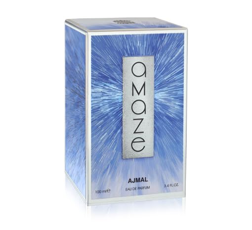 Ajmal Amaze Eau De Parfum Long Lasting Woody 100ml 3.4 Fl.oz. | Perfect Gift For Husband