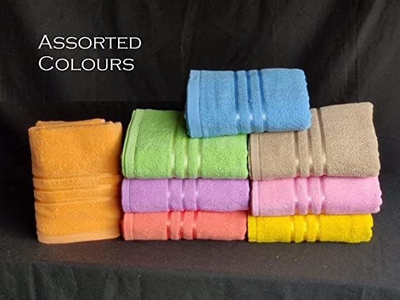 Ayus Cotton Hand Towel 450 Gsm | Ultra Soft & Highly Absorbent For Facewash, Gym & Daily Use | Set Of 6 (Multicolor)