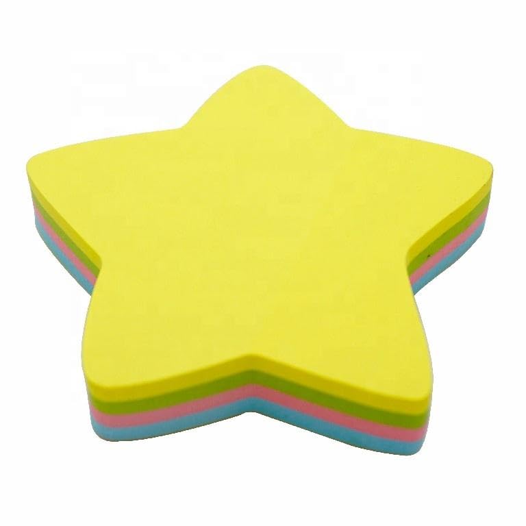 Star Shape Sticky Notes Pad For School, Office & Home, Sticky Notes, Pack Of 100 Sheets