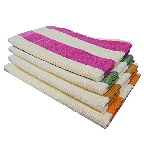 Akin Cotton Hand Towel 600 Gsm (Multicolor) - 4 Pcs