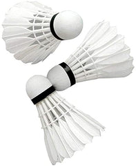 UDKI Feather Shuttlecock A2 - Speed 78 , Extended Durability | White , Pack Of 12
