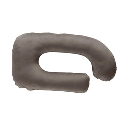 Pregnancy Pillow, G Shaped Pillow, For Pregnant Women, Charcoal Grey | Maternity Pillow For Pregnant Mothers | Velvet Cover, Full Body Support For Better Sleep, Pillow For Back Support