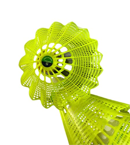 Morikus Skull 350 Nylon Badminton Shuttlecocks Birdies , For Training , High Speed Cock With Stable & Durable | Green , Pack Of 6