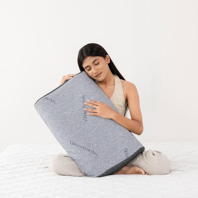 Orthopedic Gel Memory Foam Contour Pillow, Grey, Size - 24 X 16 X 4 Inches | Cervical Pillow For Neck & Shoulder Pain Relief | Neck Support, Pillow For Side & Back Sleepers - Set Of 1