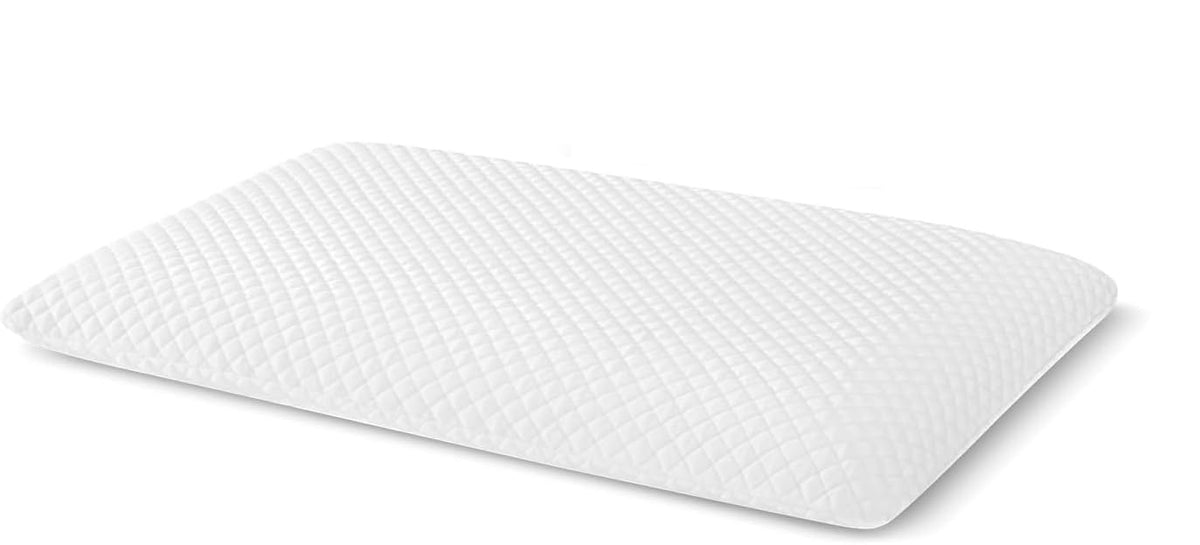 Memory Foam Slim Pillow For Sleeping, Orthopedic Pillow For Neck Support, White | Cervical Pillow For Neck Pain, Shoulder & Back Pain Relief | Versatile & Multipurpose Pillows