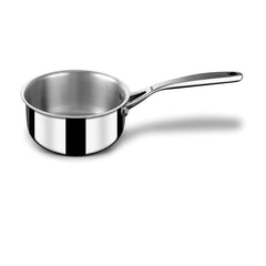 Triply Stainless Steel Tea Pan | Milk Pan Or Saucepan With Lid, 2.9 Liters - Gas & Induction Base Sauce Pan