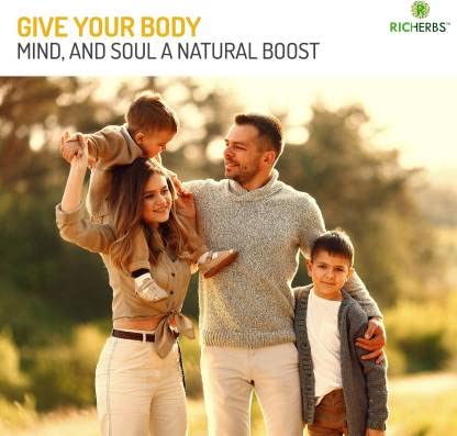 Richerbs Natural Vitamin C Double Strength Formula | Natural Sourced Vitamin C With Zinc | Immunity, Antioxidant & Skincare For Men And Women | 60 Tablets , 100gm 0.2lbs