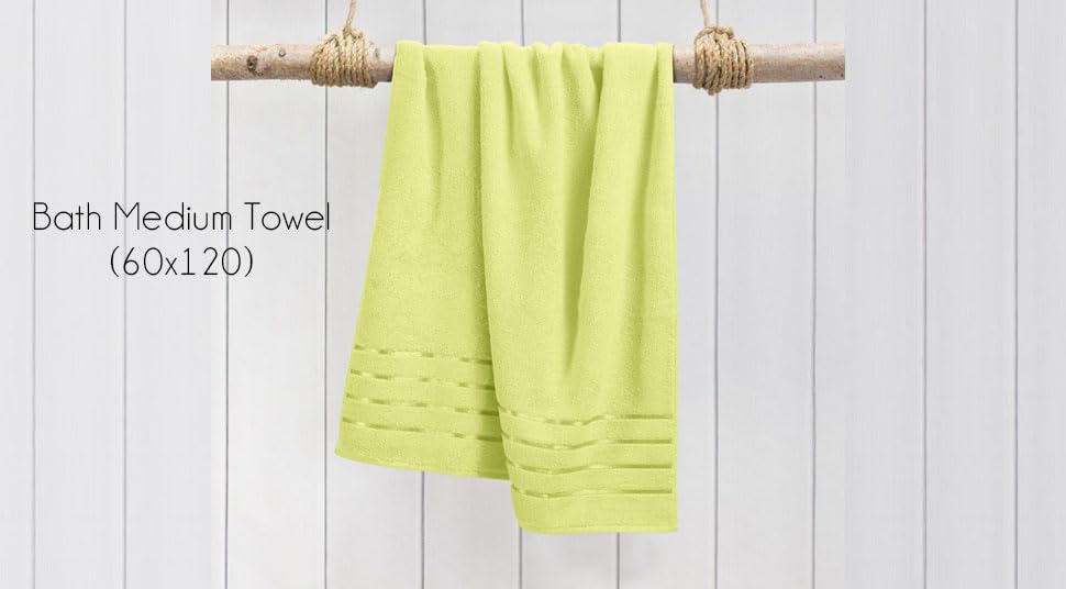 Spread Spain 100% Cotton Hand Towel 600 Gsm | Soft, Fluffy, Super Absorbent & Quick Dry Towels For Pool, Spa & Gym (Cannary Yellow)