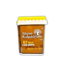 Pure Organic A2 Desi Cow Ghee By Shree Kalpadruma | Pure Cow Ghee For Better Digestion & Immunity Good For Health | (5 Litr) 169.0 | Jar Pack