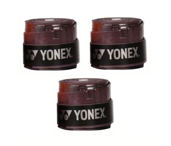 Yonex ETECH 902 Badminton Grip Pack of 3, Colour - Brown