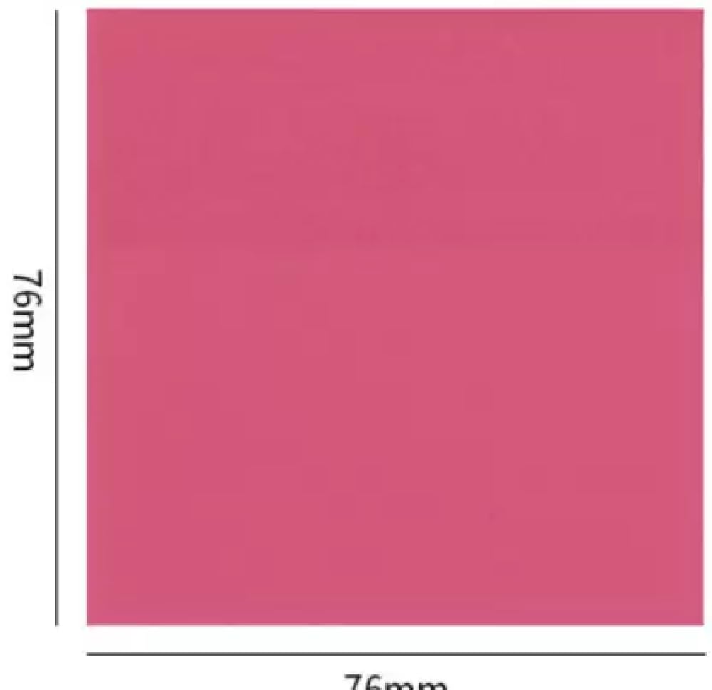 Sticky Notes Pastel Sticky Note Clear Self-Sticky Annotation, Waterproof | Pack of 1, Pink