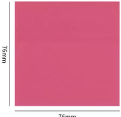 Sticky Notes Pastel Sticky Note Clear Self - Sticky Annotation, Waterproof | Pack Of 2, Pink