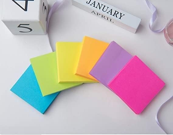 Super Sticky Notes - Self Adhesive Memo Pad Sticky Notes It Marker Sticker | 400 Pcs, Multicolor