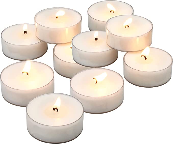 ACRYLIC EMPTY TEALIGHT CANDLE PACK OF 50 | CUPS HOLDERS DIY MAKING WITH WICKS