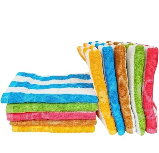 Cotton Kitchen Hand Towel 900 Gsm - Pack Of 20 (Multicolour)