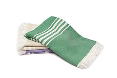 Mush 100% Bamboo Light Weight & Ultra-Compact Turkish Towel | Super Soft, Absorbent, Quick Dry, Anti-Odor Bamboo Towel (Pack Of 4) - Multicolor