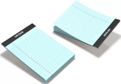 Writeup Pad For Office, Notes Writing, Premium, A5 Paper Ruled Note Pad 100 Pages (Blue) 6pcs