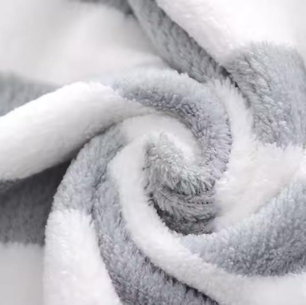 Homecloud Korean Plush Soft & Luxury 400 Gsm | Towel Set With Hanging Loop | 3x Softer Than Cotton Towels | Set Of 2 (1 Bath Towel + 1 Face Towel)
