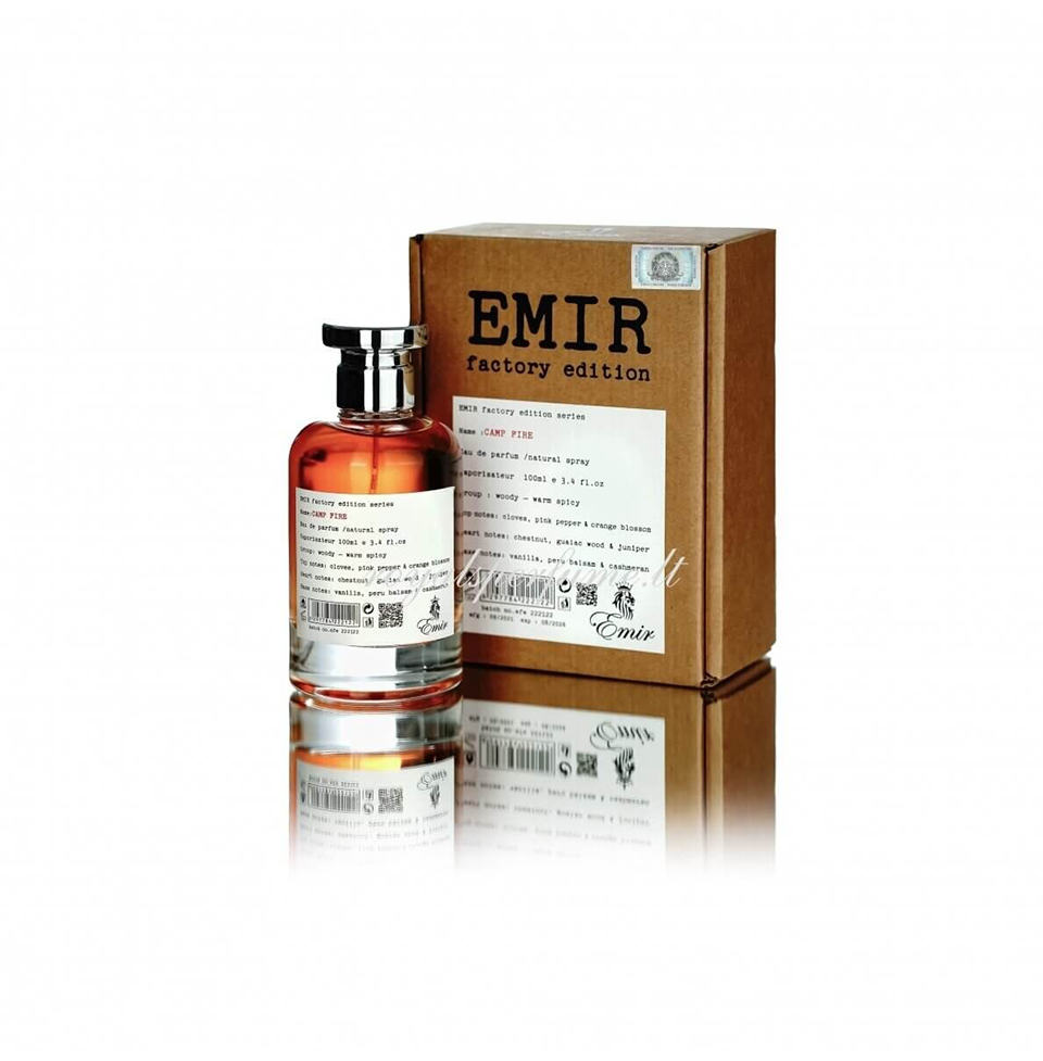 Emir Camp Fire Factory Edition Eau De Parfum 100ml 3.4 Fl.oz. Unisex Fragrance | Long Lasting | Daily Wear