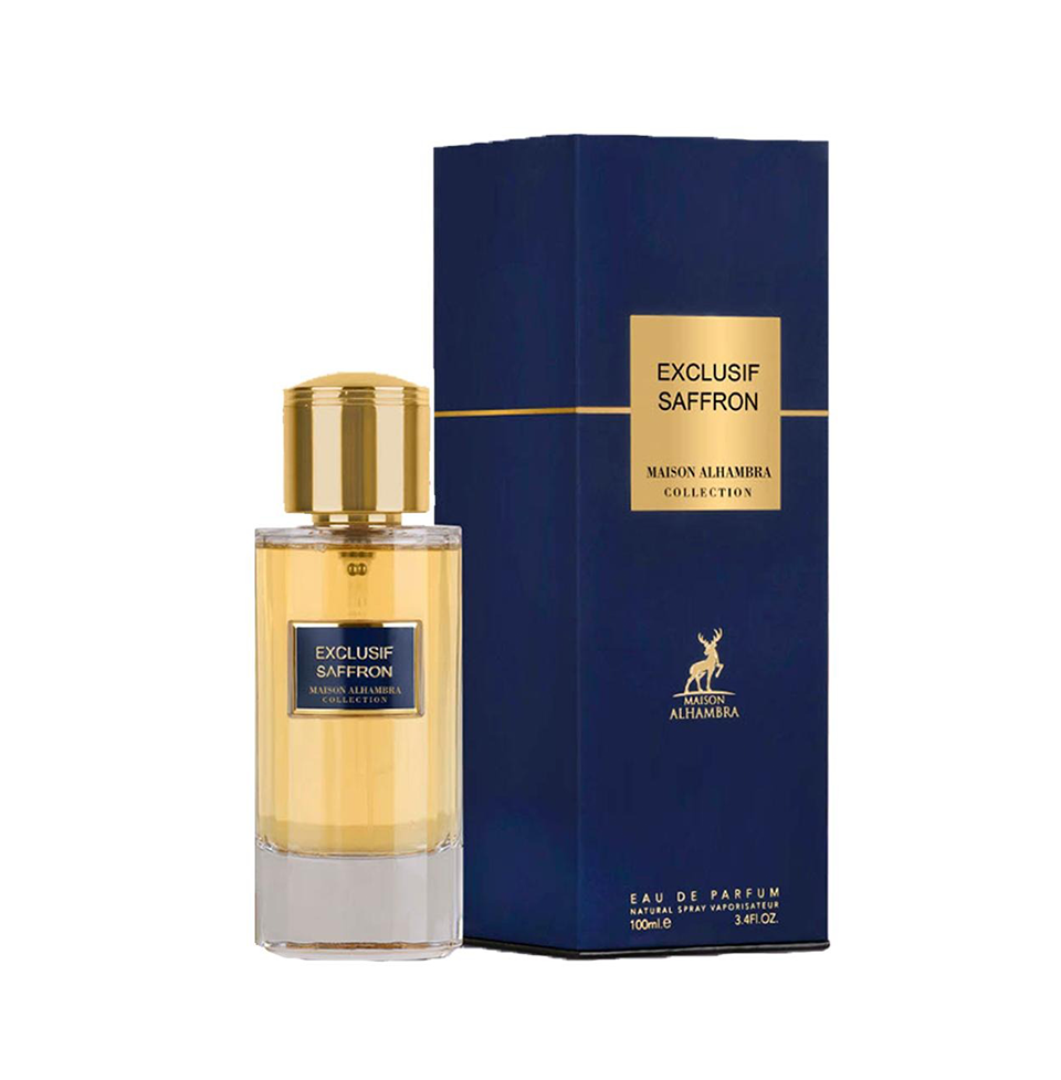 EXCLUSIF SAFFRON BY MAISON ALHAMBRA EAU DE PARFUM 100ML 3.4 FL.OZ. FOR MEN & WOMEN