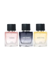 Ajmal Neea , Ascend & Aretha Eau De Parfum 50ml 1.6 Fl.oz. Each Pack Of 3 | For Men & Women