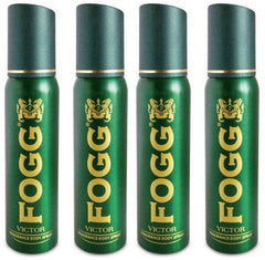 Fogg Combo Of 4 Victor Fragrance Body Spray 120ml Each 4 Fl.oz. | Long Lasting No Gas Deodorant For Men & Women